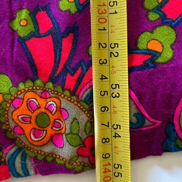 Vintage 70s Psychedelic Jumpsuit | Pink Orange Floral Wide Leg Palazzo Romper - Picture 11 of 11